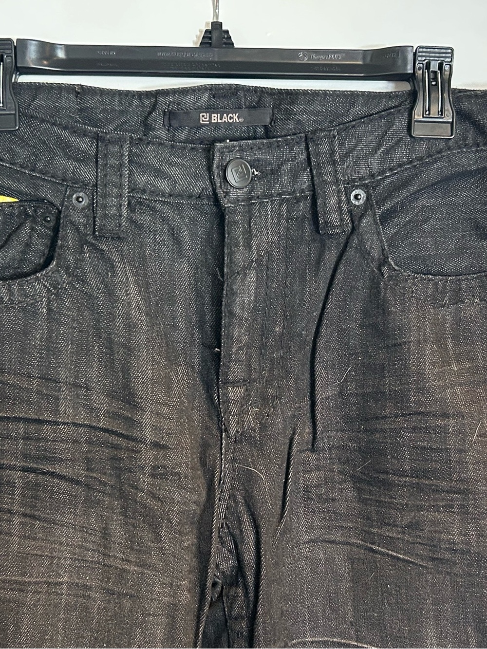 Buckle Black Straight Men's Denim Jeans